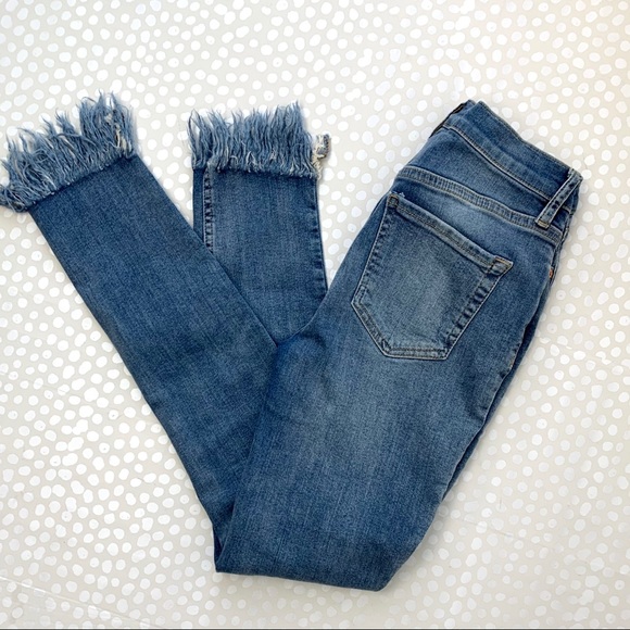 Free people Great Heights Frayed Skinny Jeans - Picture 7 of 15